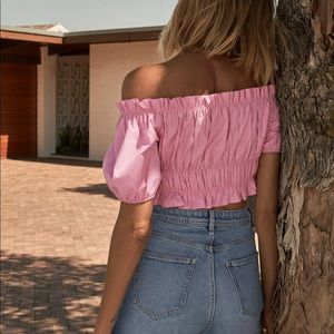 zara stretchy poplin top